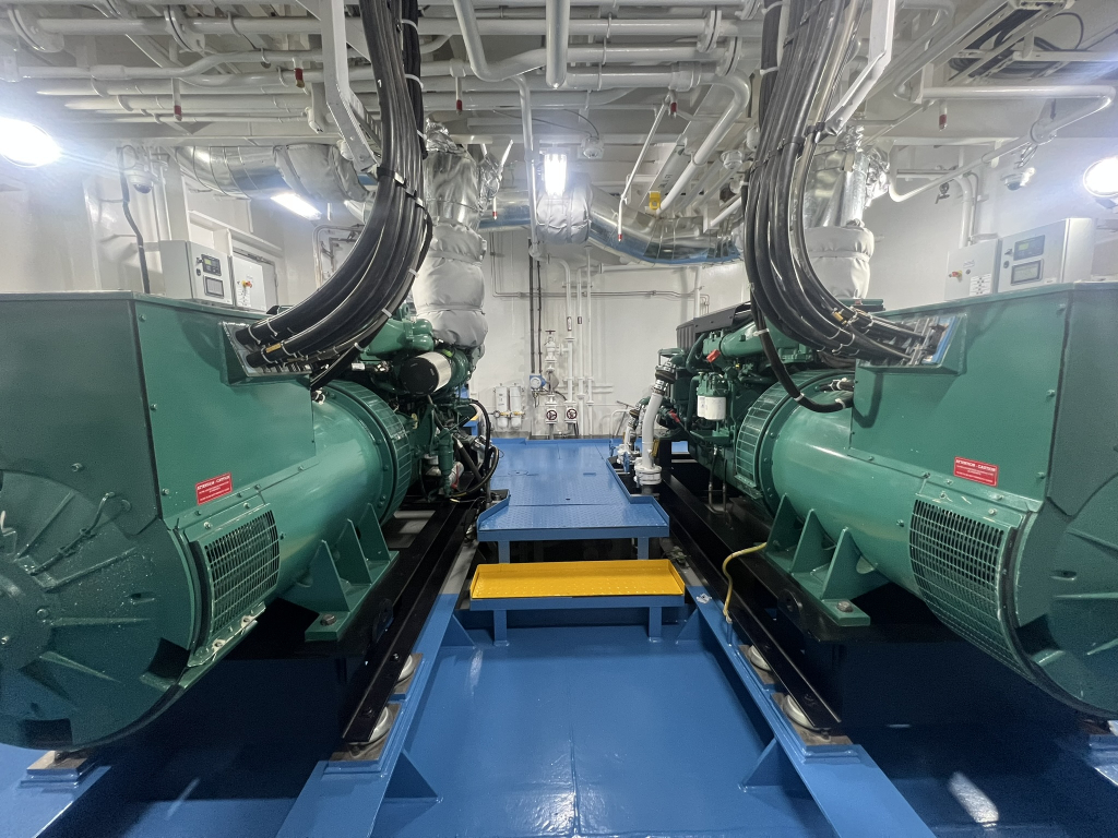 Two of four PHD16 gensets provided to Tern Vik by shipping company Tern Tank